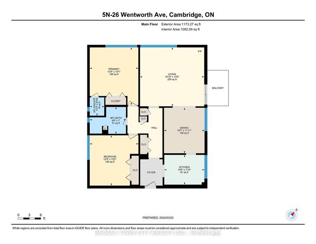 5N - 26 Wentworth Ave, Condo with 2 bedrooms, 2 bathrooms and 1 parking in Cambridge ON | Image 8