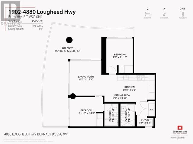 1902 - 4880 Lougheed Highway, Condo with 2 bedrooms, 2 bathrooms and 1 parking in Burnaby BC | Image 40