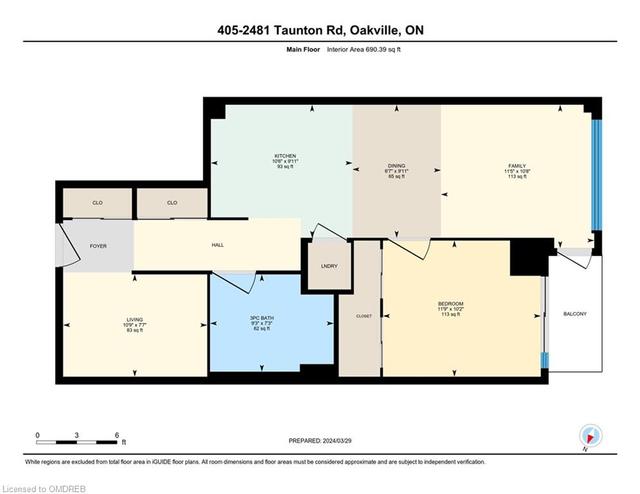 405 - 2481 Taunton Road Road, House attached with 1 bedrooms, 1 bathrooms and 1 parking in Oakville ON | Image 18