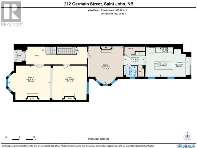 212 Germain Street, House detached with 4 bedrooms, 2 bathrooms and null parking in Saint John NB | Image 49