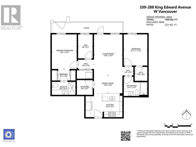 109 - 288 W King Edward Avenue, Condo with 2 bedrooms, 2 bathrooms and 1 parking in Vancouver BC | Image 25