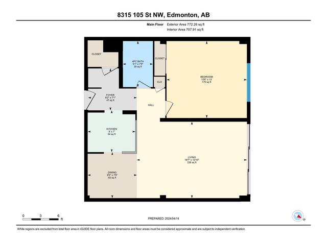 1404 - 8315 105 St Nw, Condo with 1 bedrooms, 1 bathrooms and null parking in Edmonton AB | Image 29