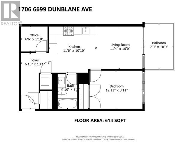 1706 - 6699 Dunblane Avenue, Condo with 1 bedrooms, 1 bathrooms and 1 parking in Burnaby BC | Image 31