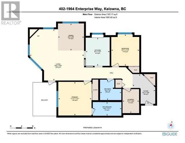 402 - 1964 Enterprise Way, Condo with 2 bedrooms, 2 bathrooms and 1 parking in Kelowna BC | Image 44