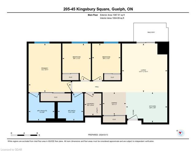 205 - 45 Kingsbury Square, House attached with 3 bedrooms, 2 bathrooms and 1 parking in Guelph ON | Image 24