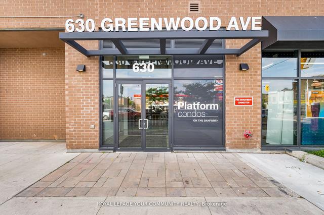 705 - 630 Greenwood Ave, Condo with 1 bedrooms, 1 bathrooms and 0 parking in Toronto ON | Image 32