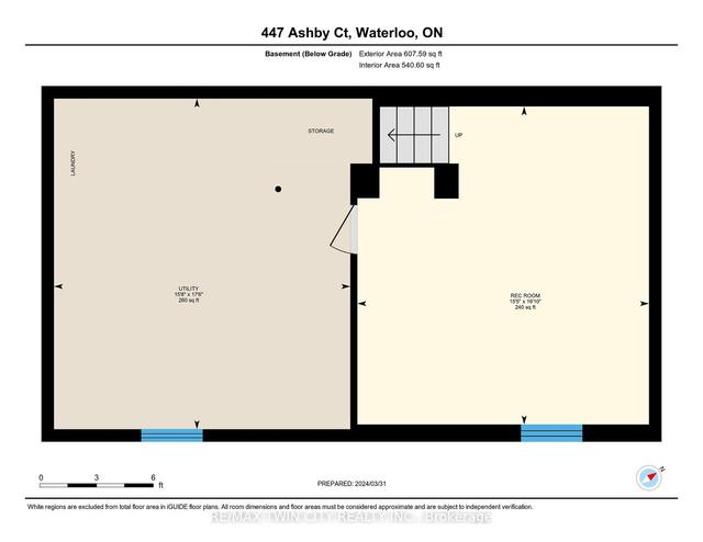 447 Ashby Crt, House detached with 3 bedrooms, 2 bathrooms and 3 parking in Waterloo ON | Image 35