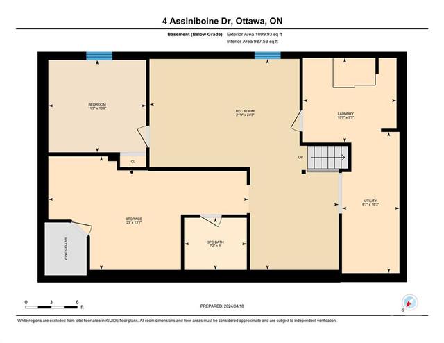 4 Assiniboine Drive, House detached with 3 bedrooms, 2 bathrooms and 2 parking in Ottawa ON | Image 30
