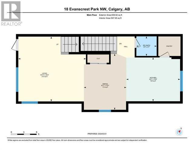 18 Evanscrest Park Nw, House attached with 3 bedrooms, 2 bathrooms and 3 parking in Calgary AB | Image 35