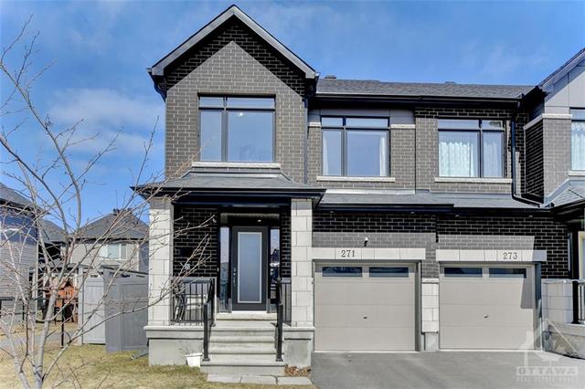 271 Fountainhead Drive, Townhouse with 3 bedrooms, 3 bathrooms and 3 parking in Ottawa ON | Image 1