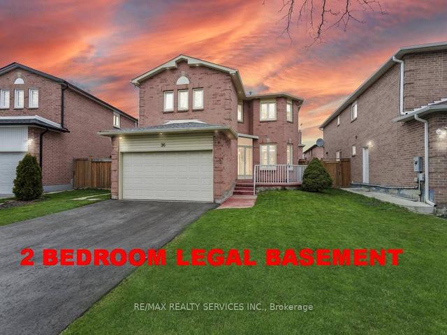 36 Smye Crt, House detached with 4 bedrooms, 4 bathrooms and 6 parking in Brampton ON | Image 1