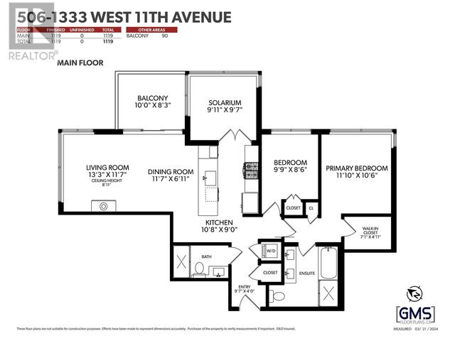 506 - 1333 W 11th Avenue, Condo with 2 bedrooms, 2 bathrooms and 1 parking in Vancouver BC | Image 33
