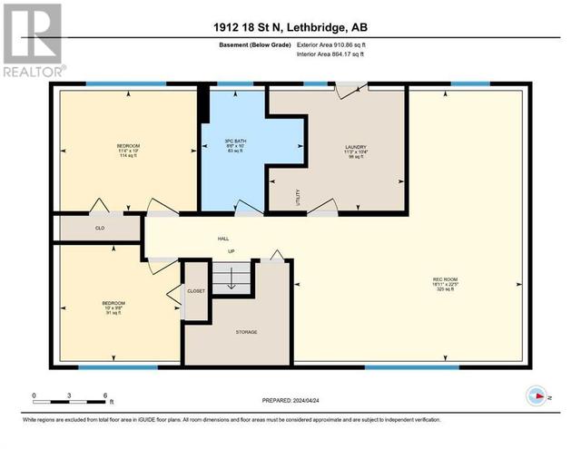1912 18 Street N, House detached with 4 bedrooms, 2 bathrooms and 4 parking in Lethbridge AB | Image 48