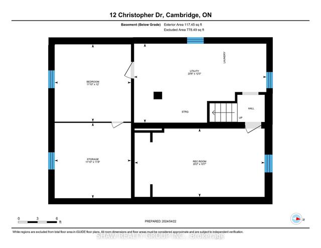 12 Christopher Dr, House detached with 4 bedrooms, 2 bathrooms and 6 parking in Cambridge ON | Image 22