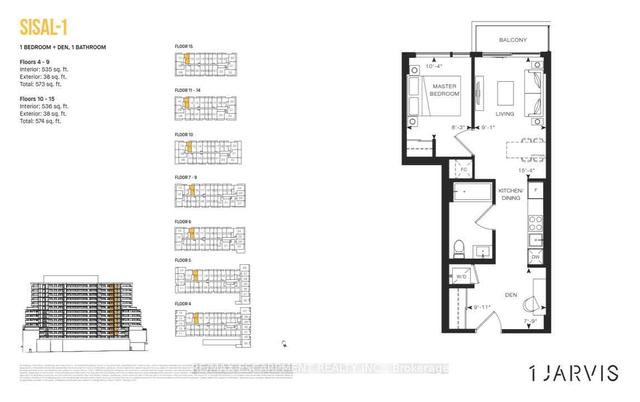 1111 - 1 Jarvis St, Condo with 1 bedrooms, 1 bathrooms and 0 parking in Hamilton ON | Image 11