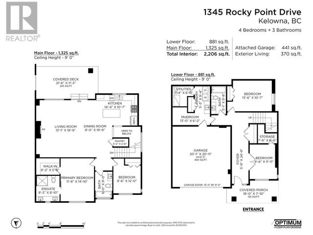 1345 Rocky Point Drive, House attached with 4 bedrooms, 3 bathrooms and 4 parking in Kelowna BC | Image 35