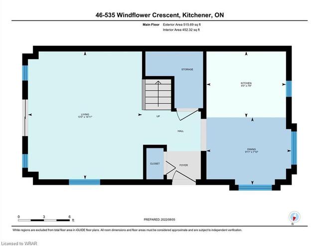 46 - 535 Windflower Crescent, House attached with 2 bedrooms, 1 bathrooms and 1 parking in Kitchener ON | Image 5