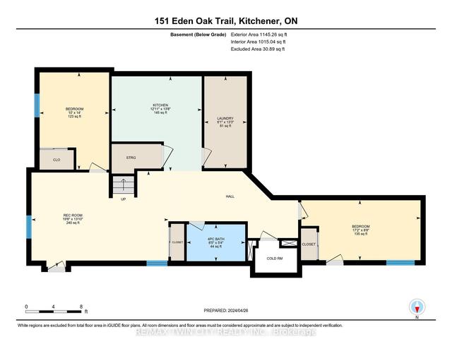 151 Eden Oak Tr, House attached with 3 bedrooms, 4 bathrooms and 4 parking in Kitchener ON | Image 33
