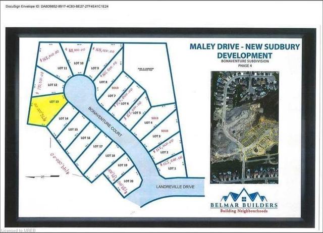 lot 13 Bonaventure Crt, House detached with 4 bedrooms, 2 bathrooms and 6 parking in Greater Sudbury ON | Image 2