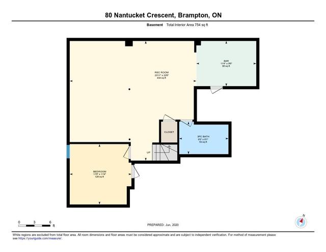 80 Nantucket Cres, House detached with 4 bedrooms, 4 bathrooms and 4 parking in Brampton ON | Image 35