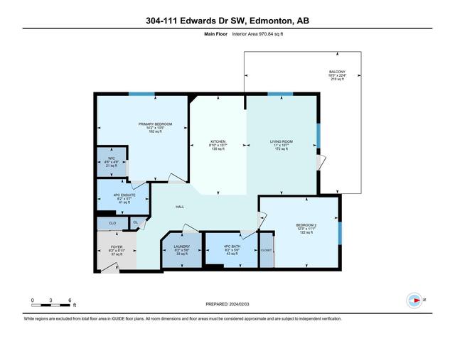 304 - 111 Edwards Dr Sw, Condo with 2 bedrooms, 2 bathrooms and 2 parking in Edmonton AB | Image 31