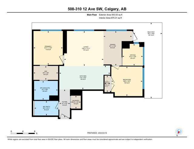 508 - 310 12 Avenue Sw, Condo with 2 bedrooms, 2 bathrooms and 1 parking in Calgary AB | Image 49