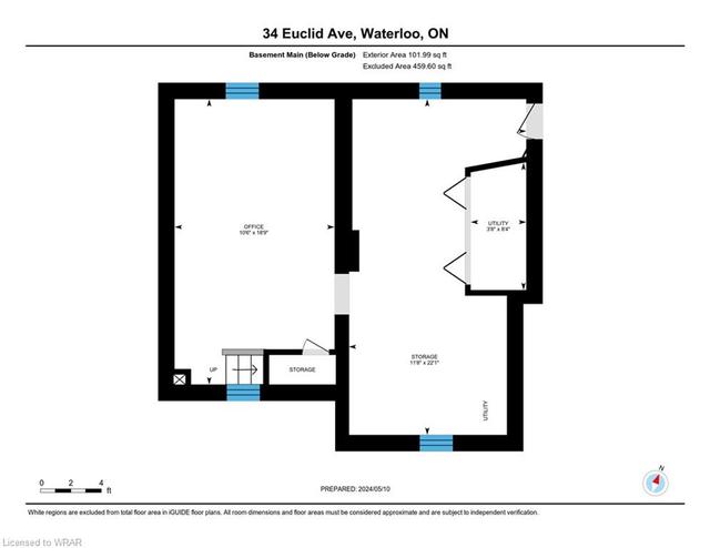 34 Euclid Ave, House detached with 3 bedrooms, 2 bathrooms and 3 parking in Waterloo ON | Image 46