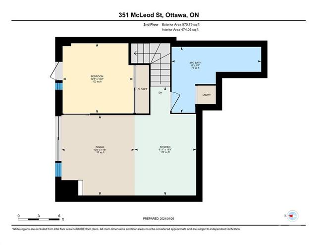 351 Mcleod St, Townhouse with 1 bedrooms, 1 bathrooms and 1 parking in Ottawa ON | Image 30