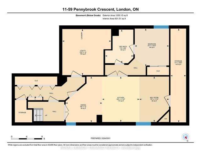 11 - 59 Pennybrook Cres, Condo with 2 bedrooms, 2 bathrooms and 4 parking in London ON | Image 35