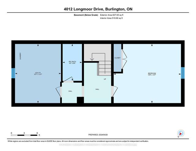 4012 Longmoor Dr, House semidetached with 3 bedrooms, 2 bathrooms and 3 parking in Burlington ON | Image 33