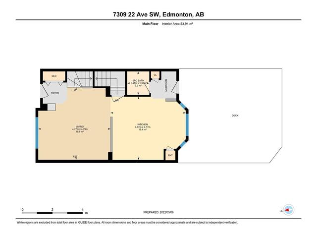 7309 22 Ave Sw, House semidetached with 2 bedrooms, 2 bathrooms and null parking in Edmonton AB | Image 40