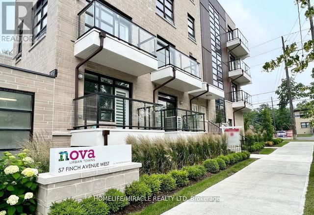 9 - 57 Finch Ave W, Townhouse with 2 bedrooms, 3 bathrooms and 1 parking in Toronto ON | Image 1