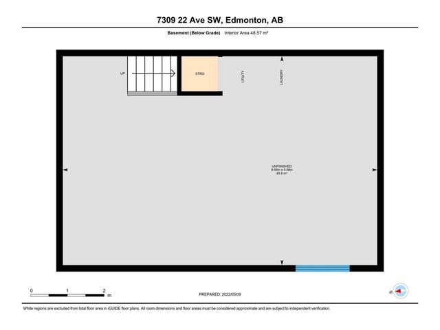 7309 22 Ave Sw, House semidetached with 2 bedrooms, 2 bathrooms and null parking in Edmonton AB | Image 41