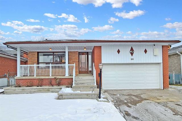 30 Kathrose Dr, House detached with 3 bedrooms, 2 bathrooms and 5 parking in Toronto ON | Image 1