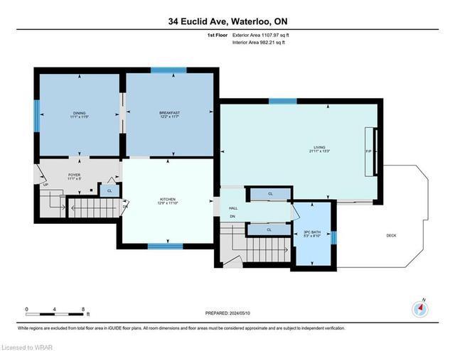 34 Euclid Ave, House detached with 3 bedrooms, 2 bathrooms and 3 parking in Waterloo ON | Image 42
