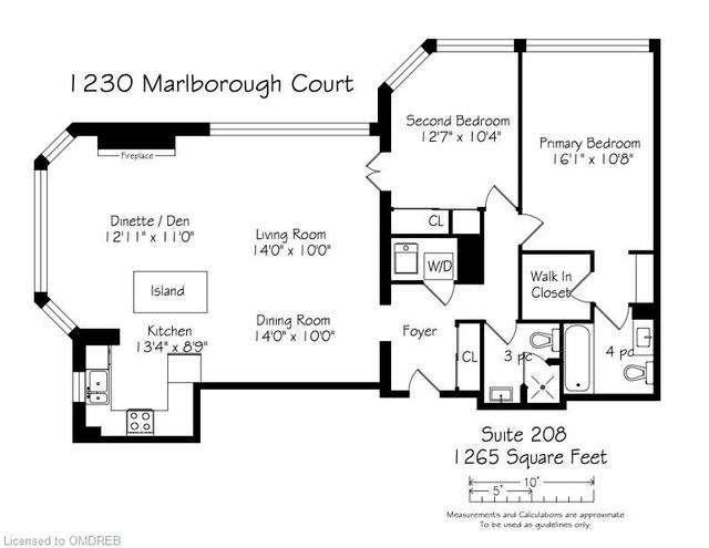 208 - 1230 Marlborough Crt, House attached with 2 bedrooms, 2 bathrooms and 1 parking in Oakville ON | Image 34