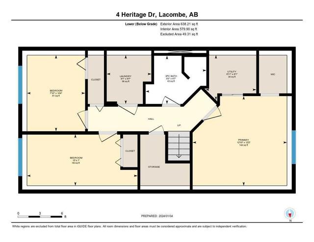4 Heritage Drive, House detached with 3 bedrooms, 2 bathrooms and 2 parking in Lacombe AB | Image 36