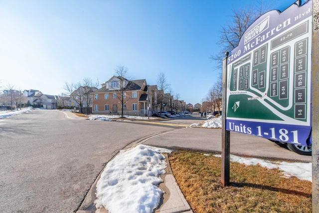 158 - 5260 Mcfarren Blvd, Townhouse with 3 bedrooms, 3 bathrooms and 2 parking in Mississauga ON | Image 12