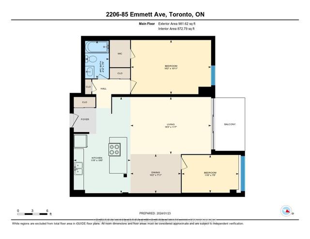 2206 - 85 Emmett Ave, Condo with 1 bedrooms, 1 bathrooms and 1 parking in Toronto ON | Image 31