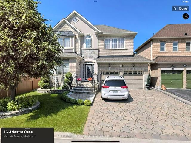16 Adastra Cres, House detached with 4 bedrooms, 3 bathrooms and 6 parking in Markham ON | Image 1