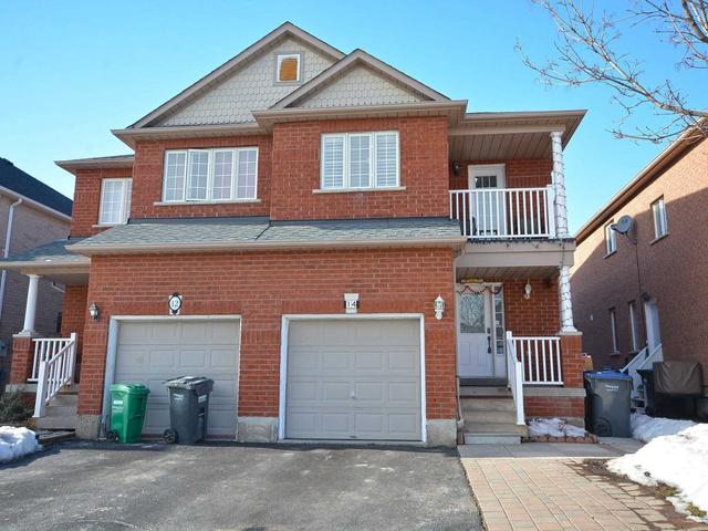 14 Belinda Dr, House semidetached with 3 bedrooms, 4 bathrooms and 3 parking in Brampton ON | Image 1