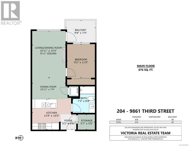 204 - 9861 Third St, Condo with 1 bedrooms, 1 bathrooms and 1 parking in Sidney BC | Image 24