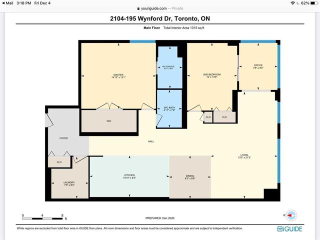 2104 - 195 Wynford Dr, Condo with 2 bedrooms, 2 bathrooms and 2 parking in Toronto ON | Image 35