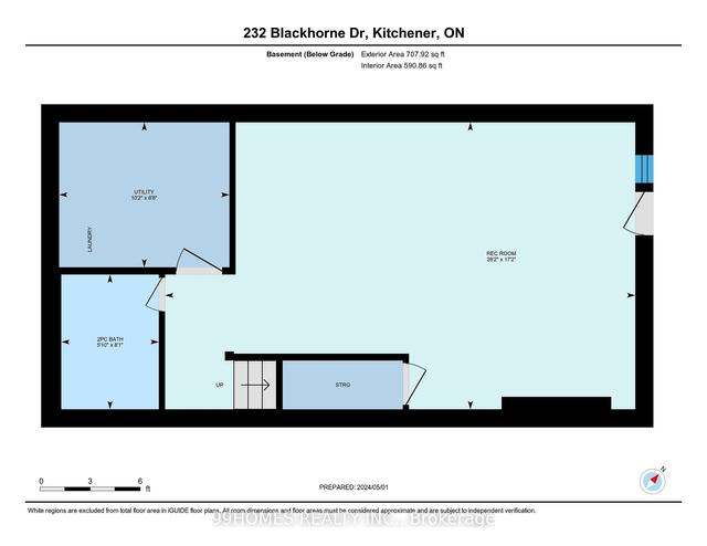 232 Blackhorne Dr, Townhouse with 2 bedrooms, 3 bathrooms and 1 parking in Kitchener ON | Image 35