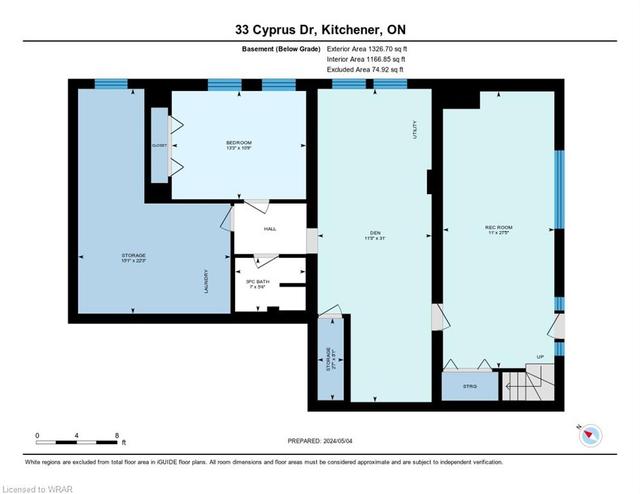 33 Cyprus Dr, House detached with 4 bedrooms, 2 bathrooms and 4 parking in Kitchener ON | Image 39