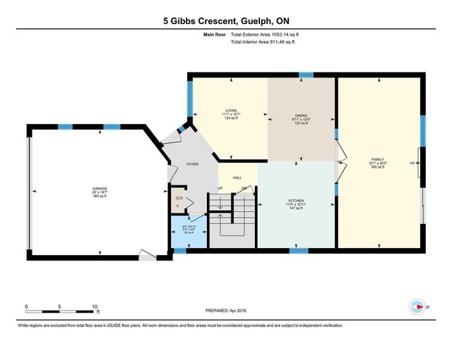 5 Gibbs Cres, House detached with 3 bedrooms, 4 bathrooms and 4 parking in Guelph ON | Image 5