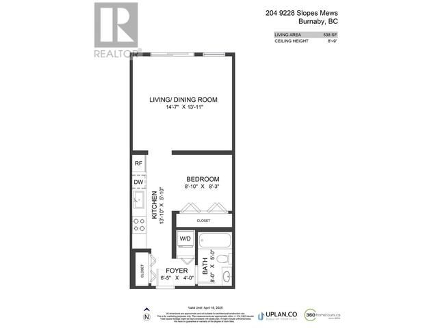 204 - 9228 Slopes Mews, Condo with 1 bedrooms, 1 bathrooms and 1 parking in Burnaby BC | Image 25