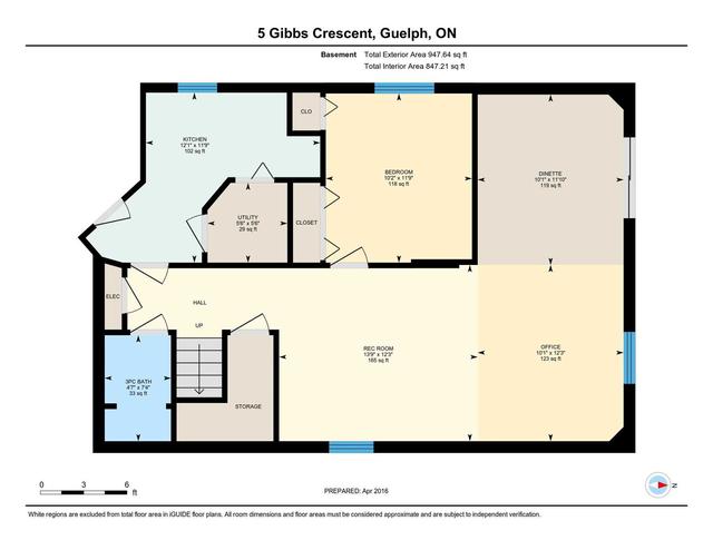 5 Gibbs Cres, House detached with 3 bedrooms, 4 bathrooms and 4 parking in Guelph ON | Image 7