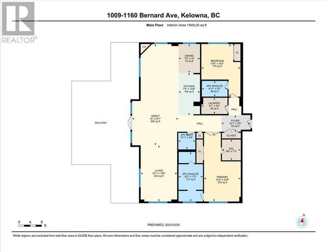 1009 - 1160 Bernard Avenue, Condo with 2 bedrooms, 2 bathrooms and 2 parking in Kelowna BC | Image 57
