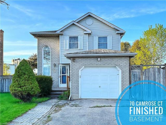 70 Camrose Crt, House detached with 3 bedrooms, 2 bathrooms and 3 parking in Kitchener ON | Image 1